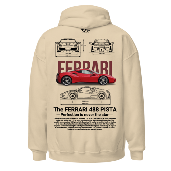 Hoodie arena FERRARI 488 PISTA.Espalda