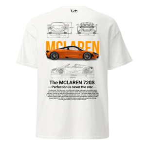 Playera blanca McLaren 720 S.Espalda