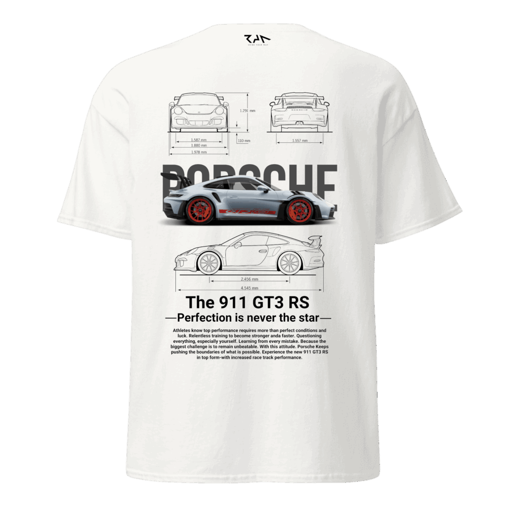 Playera blanca PORSCHE GT3 RS