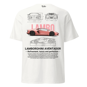 Playera LAMBORGHINI AVENTADOR (edición coquette).Espalda