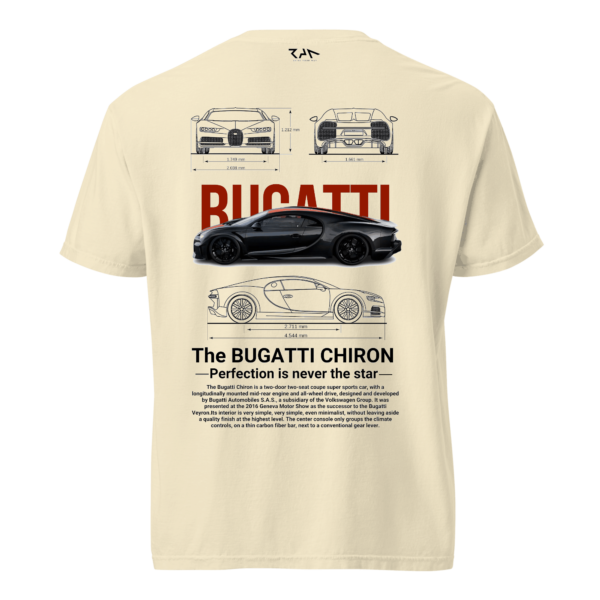 Playera arena BUGATTI CHIRON.Espalda