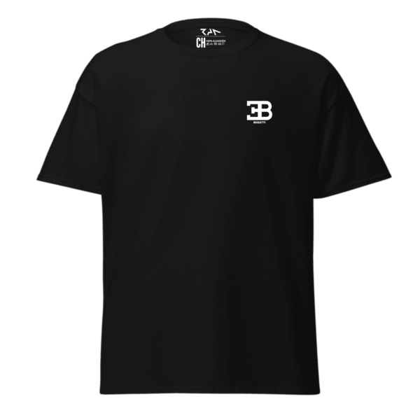 Playera negra BUGATTI CHIRON.Frente