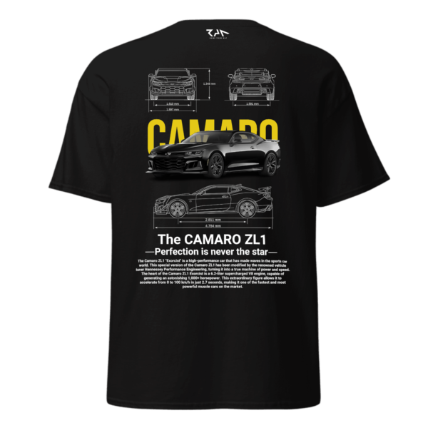 Playera negra CAMARO ZL 1 PANTHER.Espalda