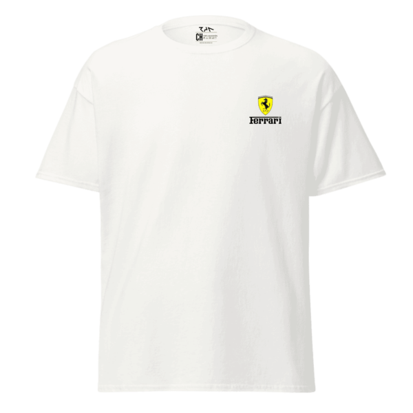 Playera blanca FERRARI 488 PISTA.Frente