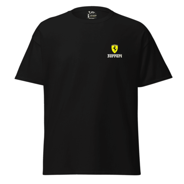 Playera negra FERRARI 488 PISTA.frente