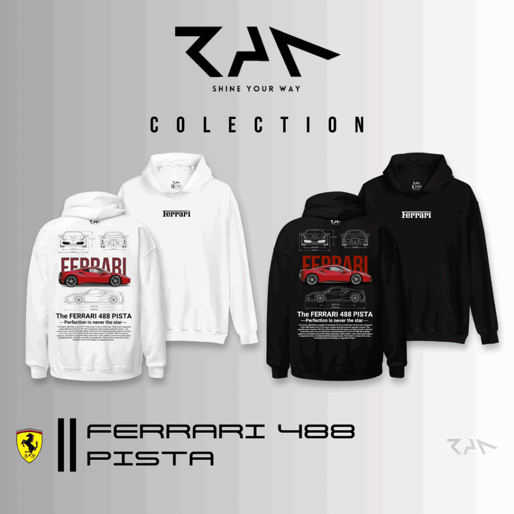 RAN STORE Colección Hoodies Ferrari 488 Pista