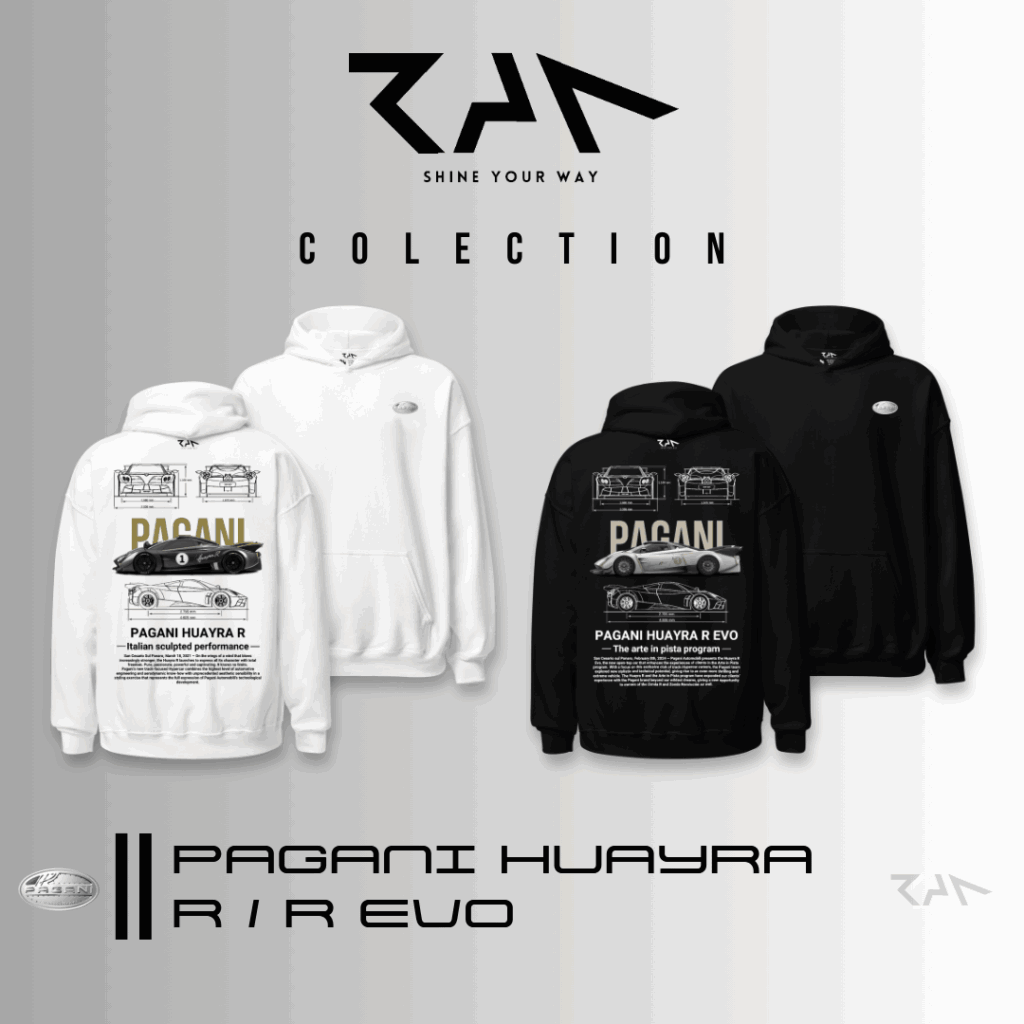 RAN STORE Colección Hoodies Pagani Huayra R/R EVO