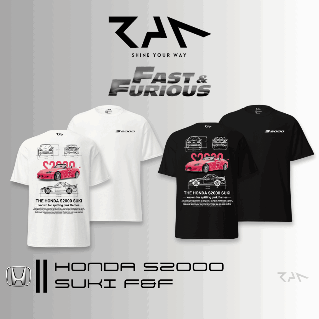 RAN STORE Colección FAST & FORIOUS playeras Honda S2000