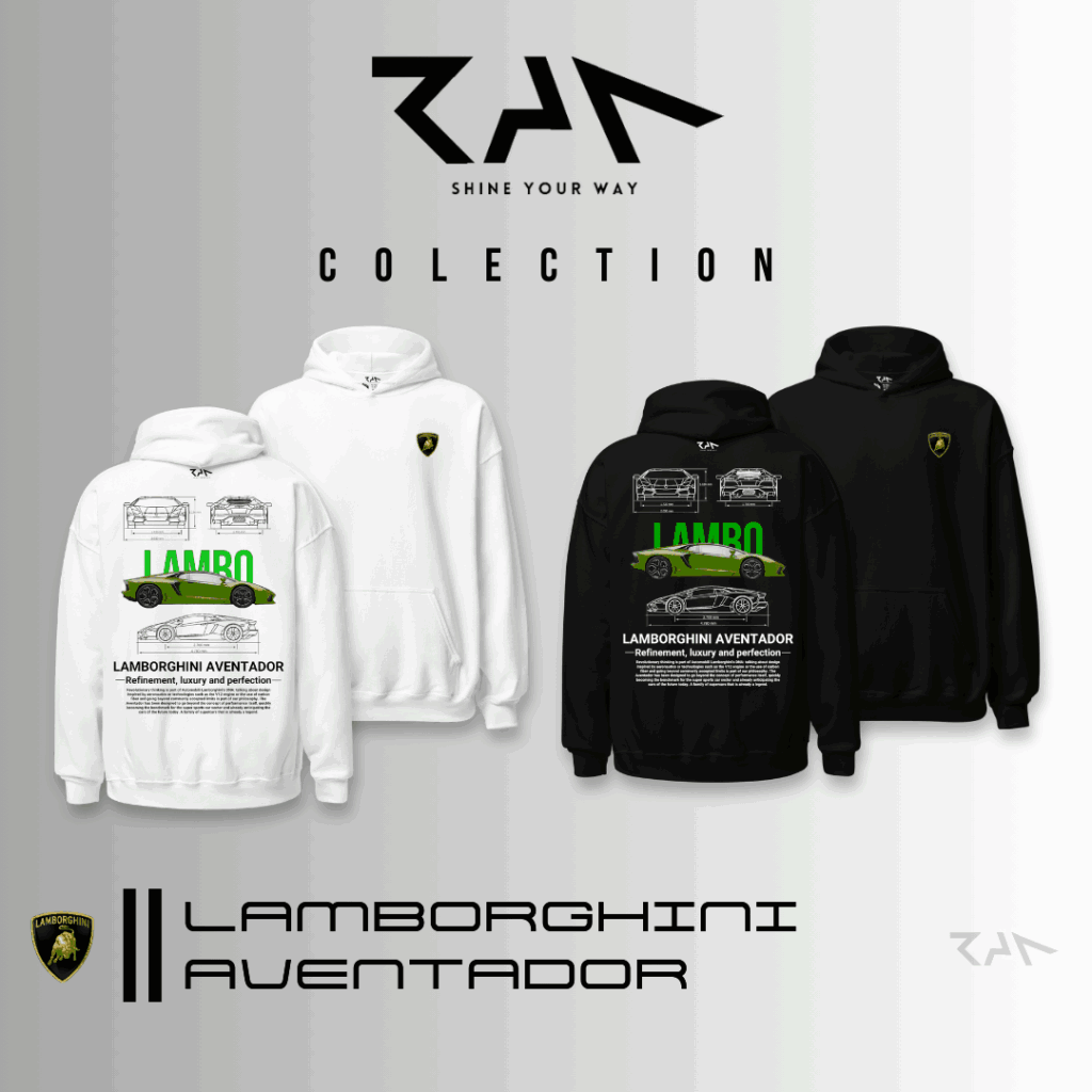 RAN STORE Colección Hoodies Lamborghini AVENTADOR