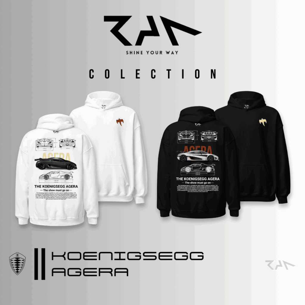 RAN STORE Colección Hoodies Koenigsegg AGERA